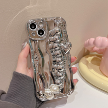 Load image into Gallery viewer, Electroplating Water Ripple Wristband iPhone Case
