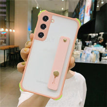 Load image into Gallery viewer, Lovely Matte Stand Holder Clear Phone Case For Samsung S21 S20 FE A52 A72 Note 20 Cover pphonecover
