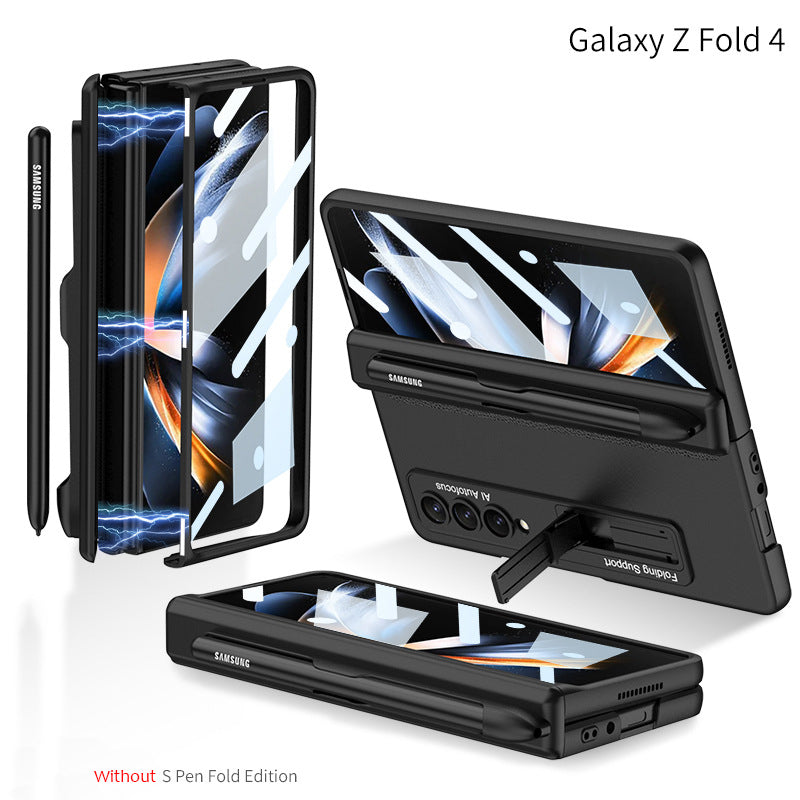 Magnetic Hinge Ultra-Thin Samsung Galaxy Z Fold4 5G Case With Film & Folding Support and S Pen Slot pphonecover