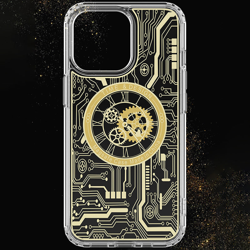 Cyberpunk Style Electroplating Magnetic Protective Case For iPhone pphonecover