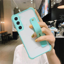 Load image into Gallery viewer, Lovely Matte Stand Holder Clear Phone Case For Samsung S21 S20 FE A52 A72 Note 20 Cover pphonecover
