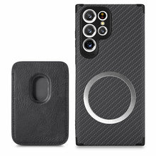 Load image into Gallery viewer, Fiber Pattern Camera All-inclusive Protective Cover With Magnetic Card Holder For Samsung pphonecover
