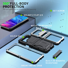 Load image into Gallery viewer, Aluminum Alloy Heavy Duty Military Protection Case For Samsung Galaxy Z Flip4 5G pphonecover
