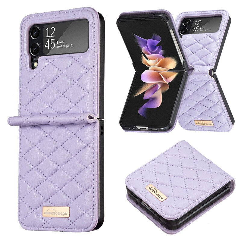 Leather Cover for Samsung Galaxy Z Flip4 5G pphonecover